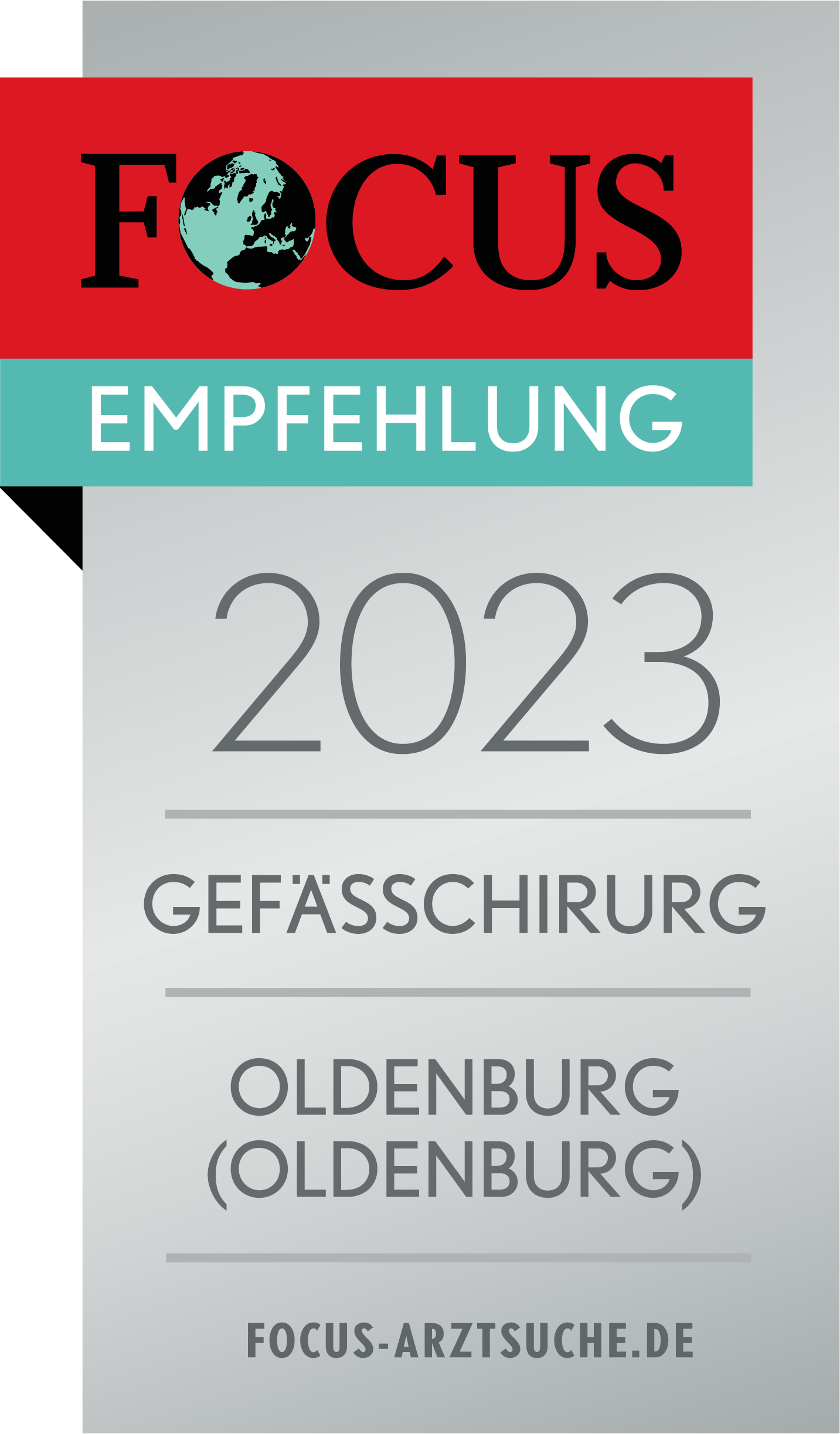 Focus Empfehlung 2022 Gefäßchirurg Oldenburg