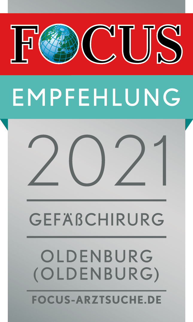 Focus Empfehlung 2021 Gefäßchirurg Oldenburg